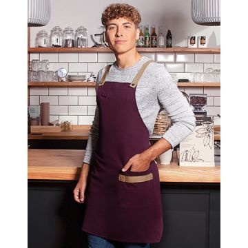 Karlowsky KY119 Bib Apron Urban-Look With Cross Straps And Pocket