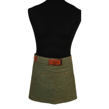 Schriks Leather-Denim Apron 3702
