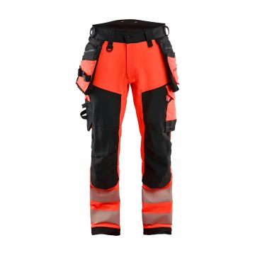 Blaklader 1122 High Vis werkbroek 4-weg stretch met gereedschapszakken