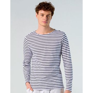 SOL´S L01402 Men´s Long Sleeve Striped T-Shirt Marine