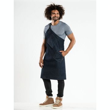 Chaud Devant 508 Bib Apron Skew Blue Denim