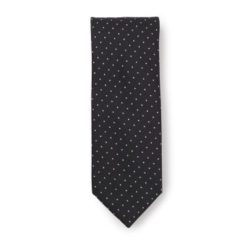 OAKMORE 400001 Zwarte Stipjes Stropdas