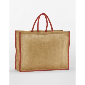 Westford Mill WM475 Natural Starched Jute Market Shopper