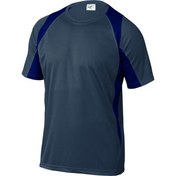 Delta Plus BALI GREY-MARINE BLUE T-SHIRT