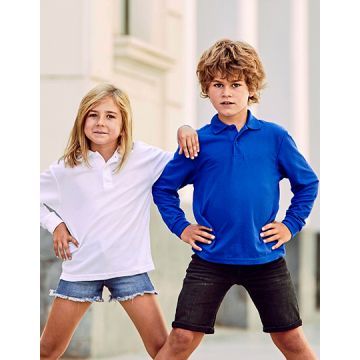 Fruit of the Loom F504K Kids´ Long Sleeve 65/35 Polo