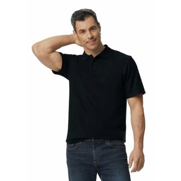 Gildan Polo Softstyle Double Pique SS for him GIL64800 - Zwart