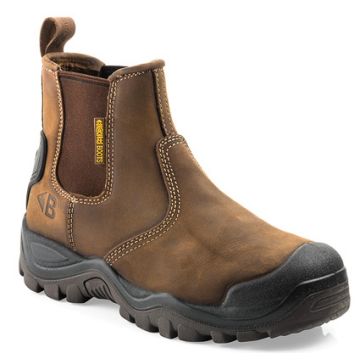 BuckBootz Instapper BSH006 Hoog S3 + KN Bruin