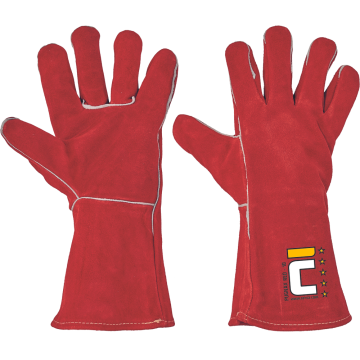 CERVA 01020070 PUGNAX RED gloves leather