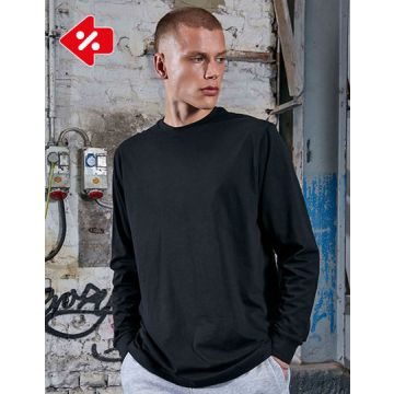 Build Your Brand BY150 Organic Long Sleeve With Cuffrib