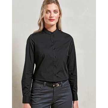 Premier Workwear PW358 Women´s Banded Collar Grandad Shirt