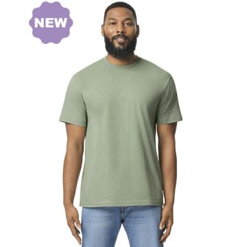 Gildan G65ENLB0 Softstyle Midweight Adult No Label Enzyme Wash T-Shirt