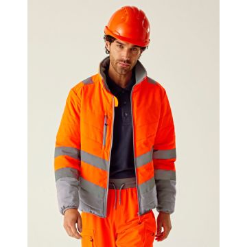 Regatta High Visibility RG9430 Hi-Vis 2-Tone Thermal Baffle Jacket