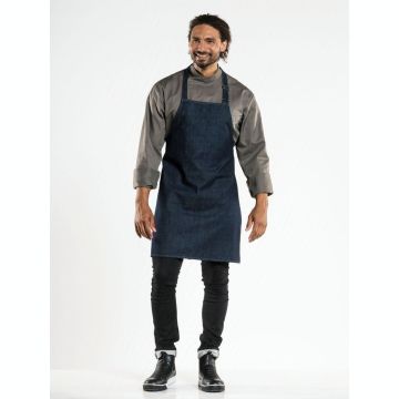 Chaud Devant 505 Bib Apron Plain Blue Denim 31"