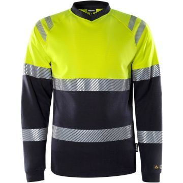 FRISTADS 133268 Flamestat high vis t-shirt met lange mouwen klasse 1 7107 TFL