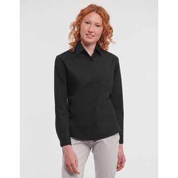Russell Athletic Collection Z936F Ladies' Long Sleeve Classic Pure Cotton Poplin Shirt