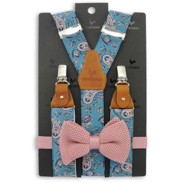 Sir Redman SR20044 ( SRCOMBI20044B ) bretels combi pack Pedro Paisley blauw