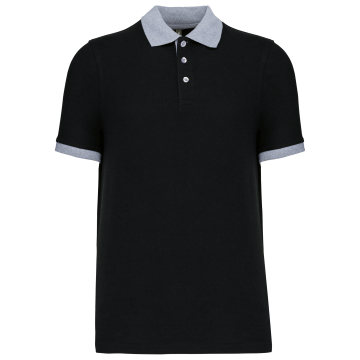 Kariban K258 Piqué-herenpolo tweekleurig