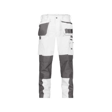 DASSY 200428 Seattle Tweekleurige holsterzakkenbroek met kniezakken - Wit