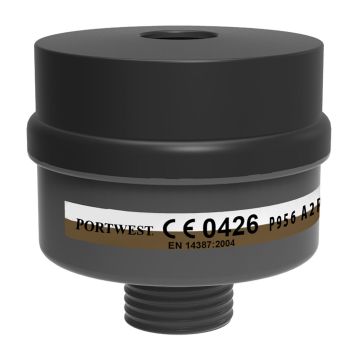 Portwest P956 A2P3 Combinatie Filter met Universele Schroefdraadsluiting (pk4)