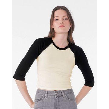 Bella BL1200 Women´s Micro Rib 3/4 Raglan Baby Tee