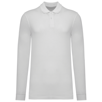 Kariban K2027 Bio180 piqué herenpolo lange mouwen