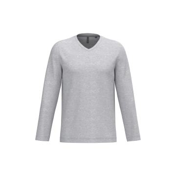 Kariban K358C T-shirt V-hals lange mouwen