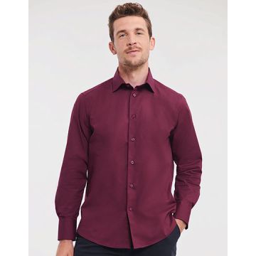 Russell Athletic Collection Z946 Men's Long Sleeve Fitted Stretch Shirt