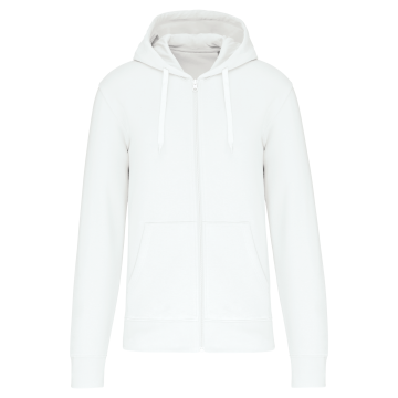 Kariban K4030X Ecologische herensweater met capuchon en ritssluiting White 4XL