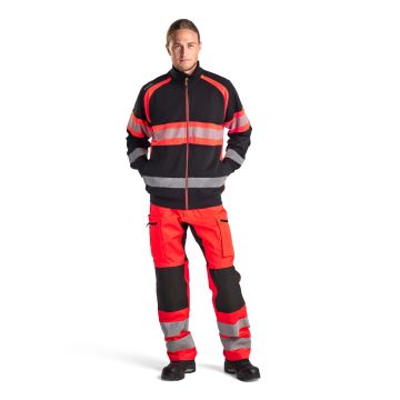 Blaklader 3551 Sweatshirt with Zipper High Vis