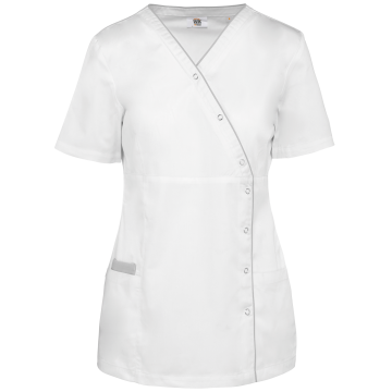 WK. Designed To Work WK506 Damesblouse van polykatoen met drukknopen
