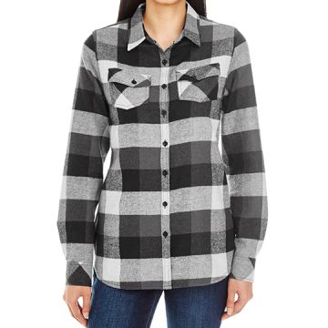 Burnside BU5210 Ladies´ Woven Plaid Flannel Shirt