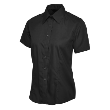 Uneek Dames Poplin Shirt Korte Mouw UC712