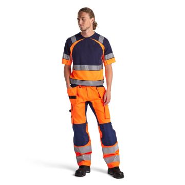 Blaklader 1552 High Vis Werkbroek met stretch - Oranje