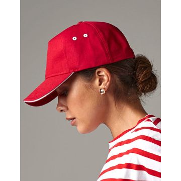 Beechfield CB15C Ultimate 5 Panel Cap - Sandwich Peak
