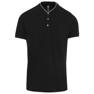 Kariban K223 Herenpolo met maokraag en korte mouwen