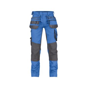 DASSY 200975 Flux Holsterzakkenbroek met stretch en kniezakken - Blauw