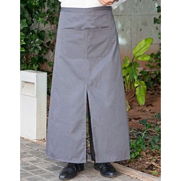 Link Kitchen Wear X962T Bistro Apron With Split And Front Pocket
