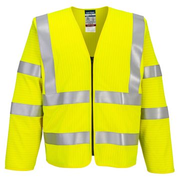 Portwest FR616 Bizflame Hi-Vis FR Vest met lange mouwen en rits