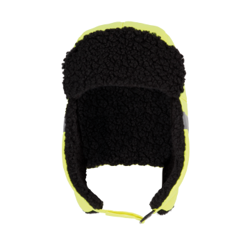 WK. Designed To Work WKP121 Gewatteerde pet met oorkleppen Fluorescent Yellow One Size