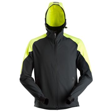 Snickers Workwear 8025 FlexiWork, Neon Hoodie with Zipper