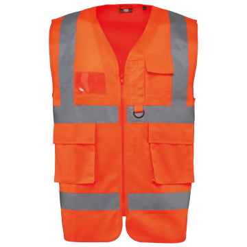 WK. Designed To Work WK618 Gerecycled HI-VIS VEILIGHEIDSHESJE met rits
