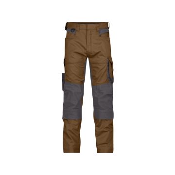 DASSY 200980 Dynax Werkbroek met stretch en kniezakken - Bruin