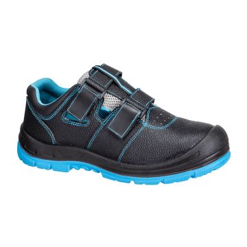 Portwest Sandaal  FS70 S1P Zwart/Blauw