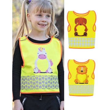Korntex KX119K Children's Safety Vest Funtastic Wildlife CO² Neutral