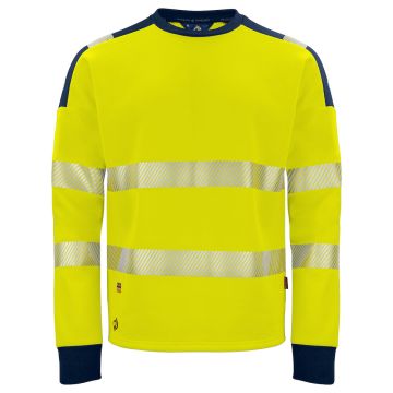 ProJob 646108 6108 Signalization Sweater Round Neck and ISO 20471 Class 3