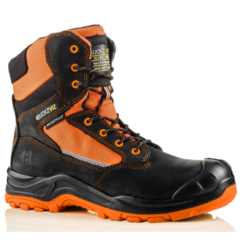 BuckBootz Schoen BVIZ1 Hoog S7S + KN Zwart/Oranje