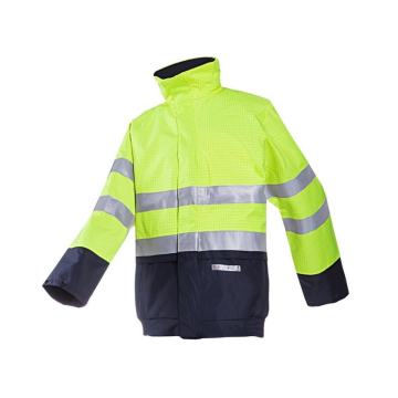9485 Blouson Delano Fluo Geel/Marine L