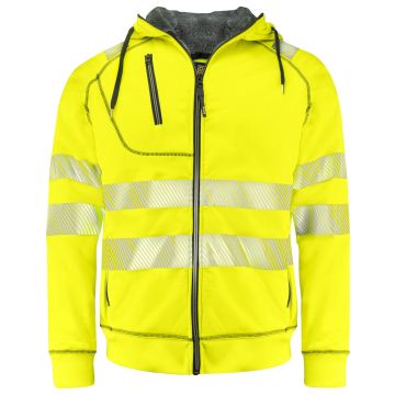 ProJob 646130 6130 SIGNAL HOODIE LINED AND ISO 20471 CLASS 3/2