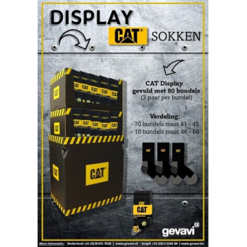 Display CAT sokken a 80 bundels