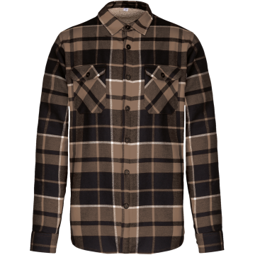 Kariban K579 Geruit overshirt met sherpavoering